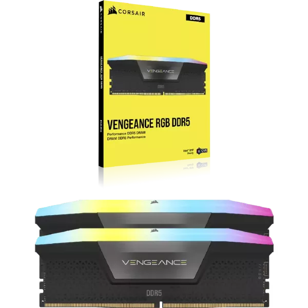 Buy Corsair Vengeance RGB 64GB (32GBx2) DDR5 5200MHz CL40 Desktop
