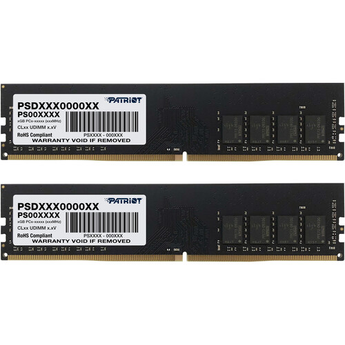Patriot Signature Line 16GB (2 x 8GB) DDR4 3200MHz CL22 UDIMM Desktop Ram