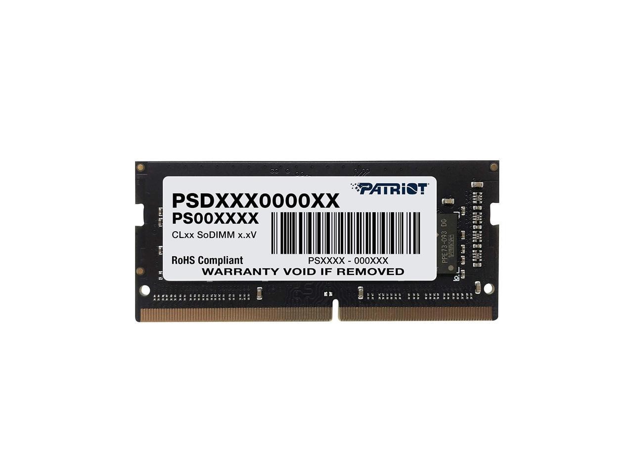 Patriot Signature Line 16GB (1x16GB) DDR4 2400MHz CL17 SO-DIMM (260-Pin) Laptop Ram