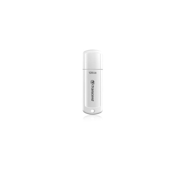 Transcend JetFlash 730 USB 3.1 128 GB Flash Drive (White)
