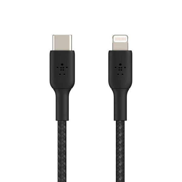 Belkin BoostCharge Lightning to Type C Cable (2 meters) – Black
