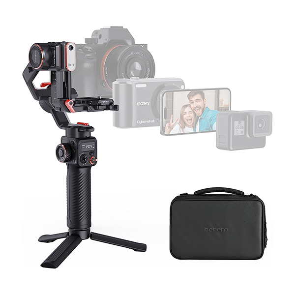 Hohem MT2 Kit - 4-in-1 Gimbal for Camera, Pocket Camera, Action Camera and Smart Phone with AI Tracker and RGB Fill Light