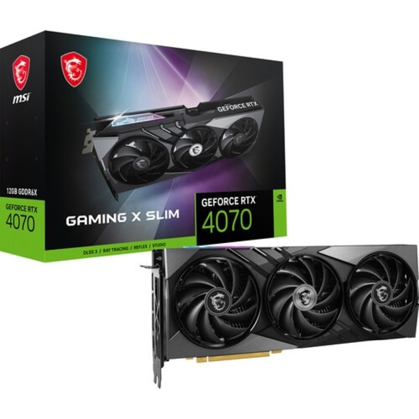 MSI GeForce RTX 4070 GAMING X SLIM 12Gb Graphics Card