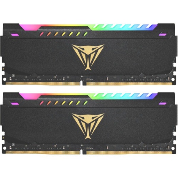 Patriot Viper Steel RGB 64GB (2x32GB) DDR4 3200MHz CL18 UDIMM Desktop Ram