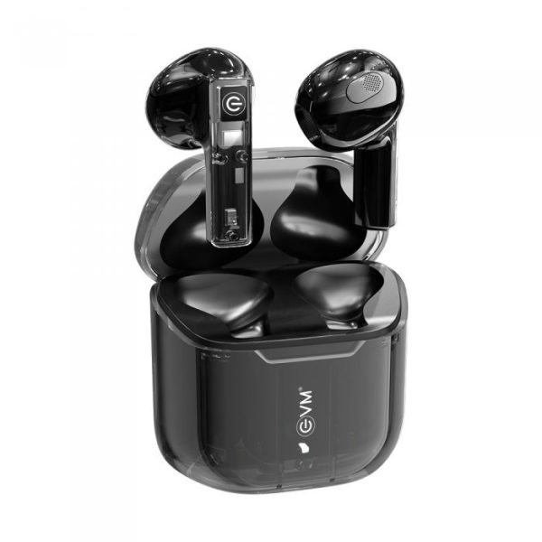 EVM ENBUDS TWS Bluetooth Headset  (TRANSPARENT+BLACK, True Wireless)