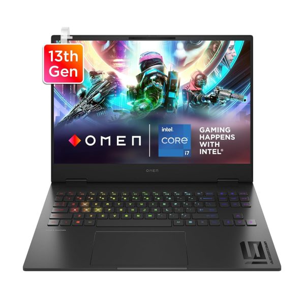 HP OMEN Transcend Gaming Laptop 16, 13th Gen Intel Core i7-13700HX, 16-inch (40.6 cm), NVIDIA GeForce RTX 4070, WQXGA, 16GB DDR5, 1TB SSD, RGB Backlit KB (Win 11, MSO 2021, Black, 2.09 kg), u0005TX