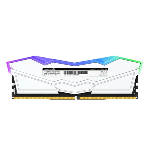 Teamgroup T-Force Delta RGB 16GB (1x16GB) DDR5 6000MHz CL38 Desktop Ram (White)