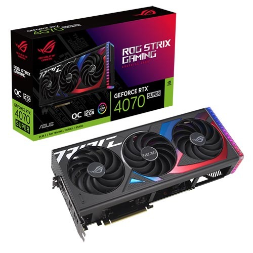 ASUS ROG Strix GeForce RTX 4070 SUPER 12GB GDDR6X OC Edition Graphic Card