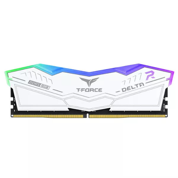 Teamgroup T-Force Delta RGB 32GB (1 X 32GB) DDR5 5600MHz CL36 Ram (White)