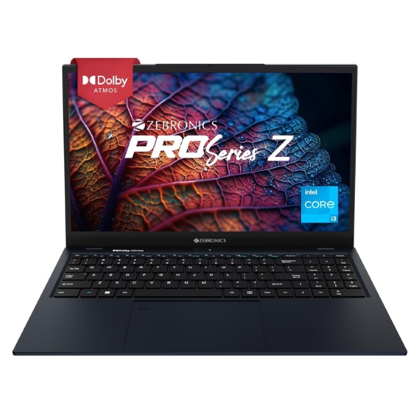 ZEBRONICS NBC 3S Intel Core i3-1215U 15.6” FHD (8 GB RAM 3200MHz/ 512 GB M.2 SATA SSD/Windows 11 Home) Midnight Blue