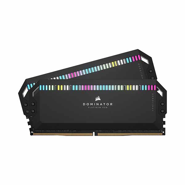 CORSAIR Dominator Platinum RGB 64GB (2 x 32GB) DDR5 6000MHz CL40 Desktop RAM (Black)