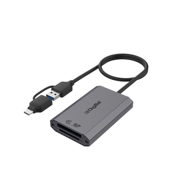 Digitek DCR 102 CFB 2-in-2 CF Express Type B & SDXC USB 3.2 Card Reader