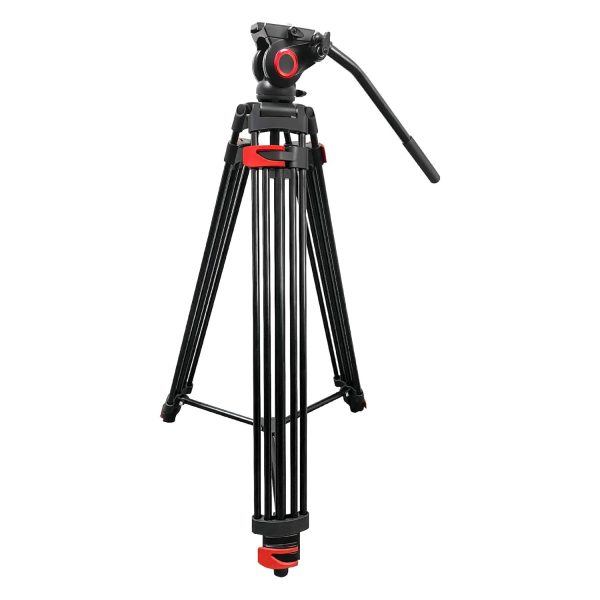 Digitek (DPTR-600VD) (163 CM) Platinum Heavy Duty Video Tripod, with 2 Way Adjustable Pan Head, for DSLR Cameras & Video Camcorders, Maximum Load Upto: 20 kgs (Black)