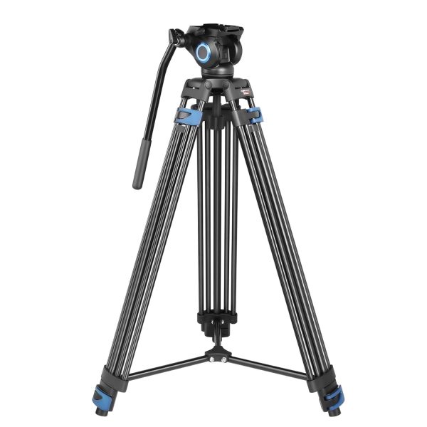 Digitek (DPTR 605 VD) (183 cm) Professional Heavy Duty Tripod, with 2 Way Adjustable Pan Head, for Digital Video Cameras, Maximum Operating Height: 6 Feet, Maximum Load Upto: 20 kgs (Black)