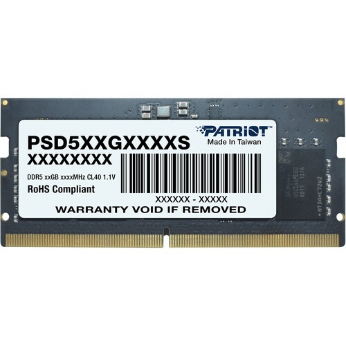Patriot Signature Line 32GB (1x32GB) DDR5 5600 MHz CL46 SO-DIMM Laptop RAM
