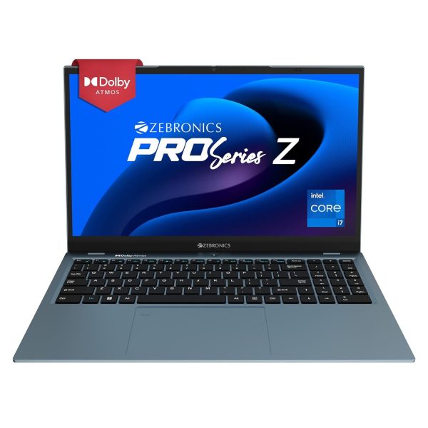 ZEBRONICS NBC 5S Intel Core i7 12th Gen 1255U Laptop - (16 GB RAM 3200MHz/ 1 TB M.2 SATA SSD/Windows 11 Home) 15.6” 1080p, Dolby Atmos, Type C Port, Fingerprint Sensor, 38.5Wh Battery (Blue)