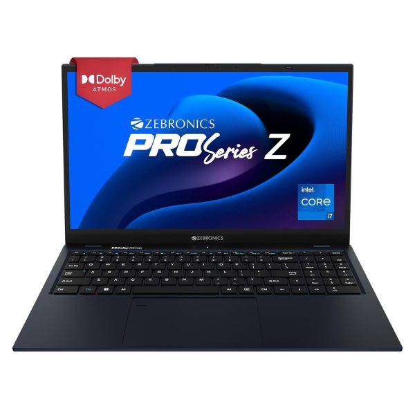 ZEBRONICS NBC 5S Intel Core i7 12th Gen 1255U Laptop - (16 GB RAM 3200MHz/ 512 GB M.2 SATA SSD/Windows 11 Home) 15.6” 1080p, Dolby Atmos, Type C Port, Fingerprint Sensor, 38.5Wh Battery (Midnight Blue)
