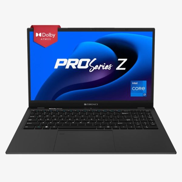 ZEBRONICS NBC 5S Intel Core i7 12th Gen 1255U Laptop - (16 GB RAM 3200MHz/ 512 GB M.2 SATA SSD/Windows 11 Home) 15.6” 1080p, Dolby Atmos, Type C Port, Fingerprint Sensor, 38.5Wh Battery (Space Grey)