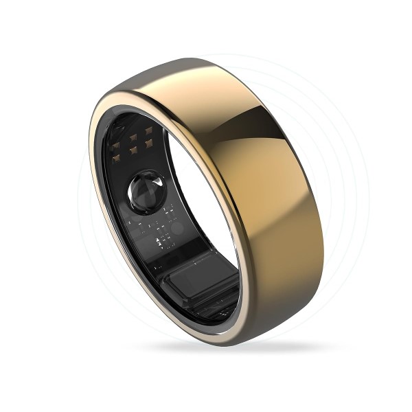 AaboRing Health & Fitness Tracker Smart Ring Size 8 - Gold