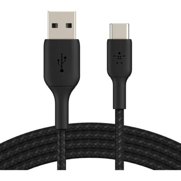 Belkin BoostCharge Braided Lightning to USB-A Cable 2 Meter Black