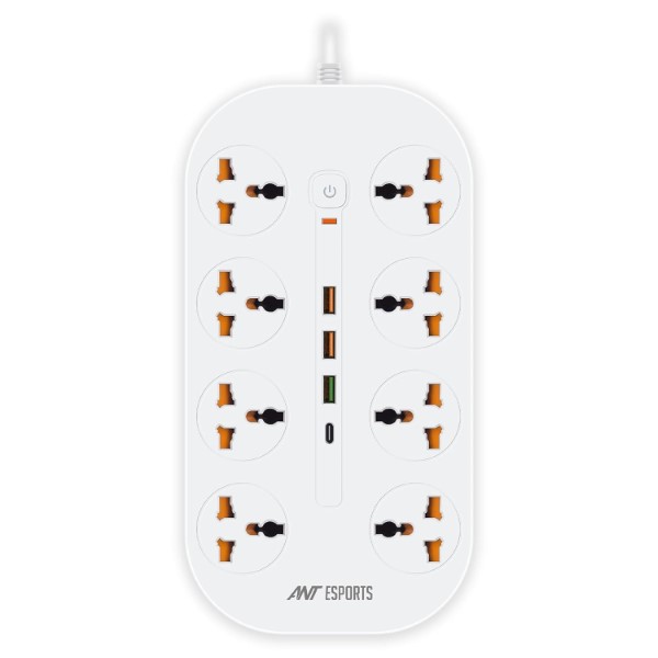 Ant Esports PS831 Power Strip with USB Ports