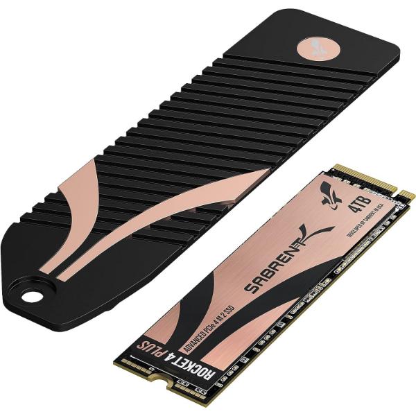 Sabrent 4TB Rocket 4 Plus PCIe 4.0 SSD PS5 Heatsink