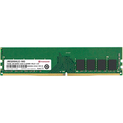 Transcend 16GB (1 X 16GB) JetRam DDR4 3200 MHz CL22 1Rx8 UDIMM RAM