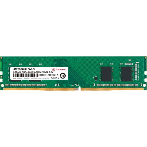 Transcend 8GB (1 X 8GB) DDR4 2666MHz CL19 1Rx16 U-DIMM RAM