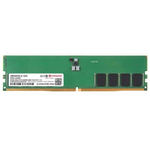 Transcend JetRAM 32GB (1 X 32GB) DDR5 5600MHz CL46 Desktop RAM