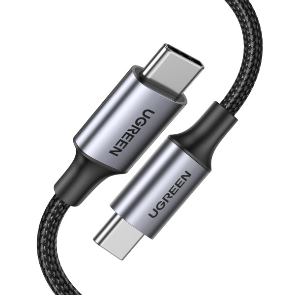 UGREEN USB-C to USB-C Cable, USB Type C 100W Power Delivery PD Charging Cord for Apple MacBook Pro, Huawei Matebook, iPad Pro 2018, Chromebook, Pixel 3 XL, Samsung Note 10 S10 (3FT)