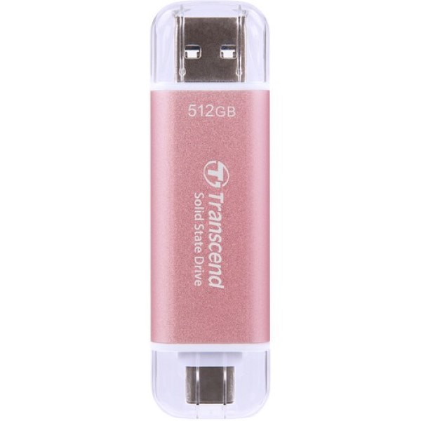 Transcend 310C 512GB USB C Portable SSD (Pink)
