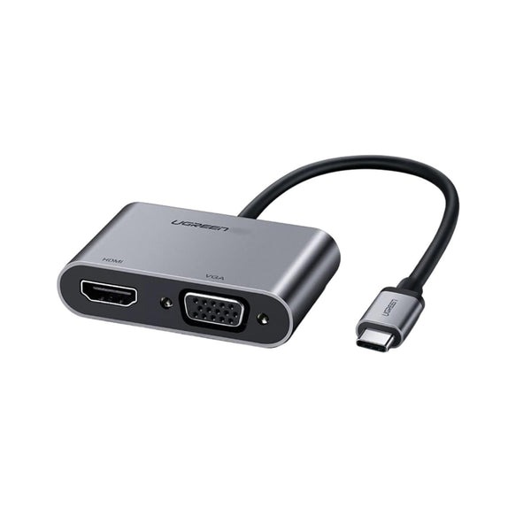 UGREEN 4K 30Hz USB-C to HDMI, VGA, USB 3.0 Adapter Converter with Type-C Port Power Delivery PD Protocol for Laptops, Monitors, Projectors
