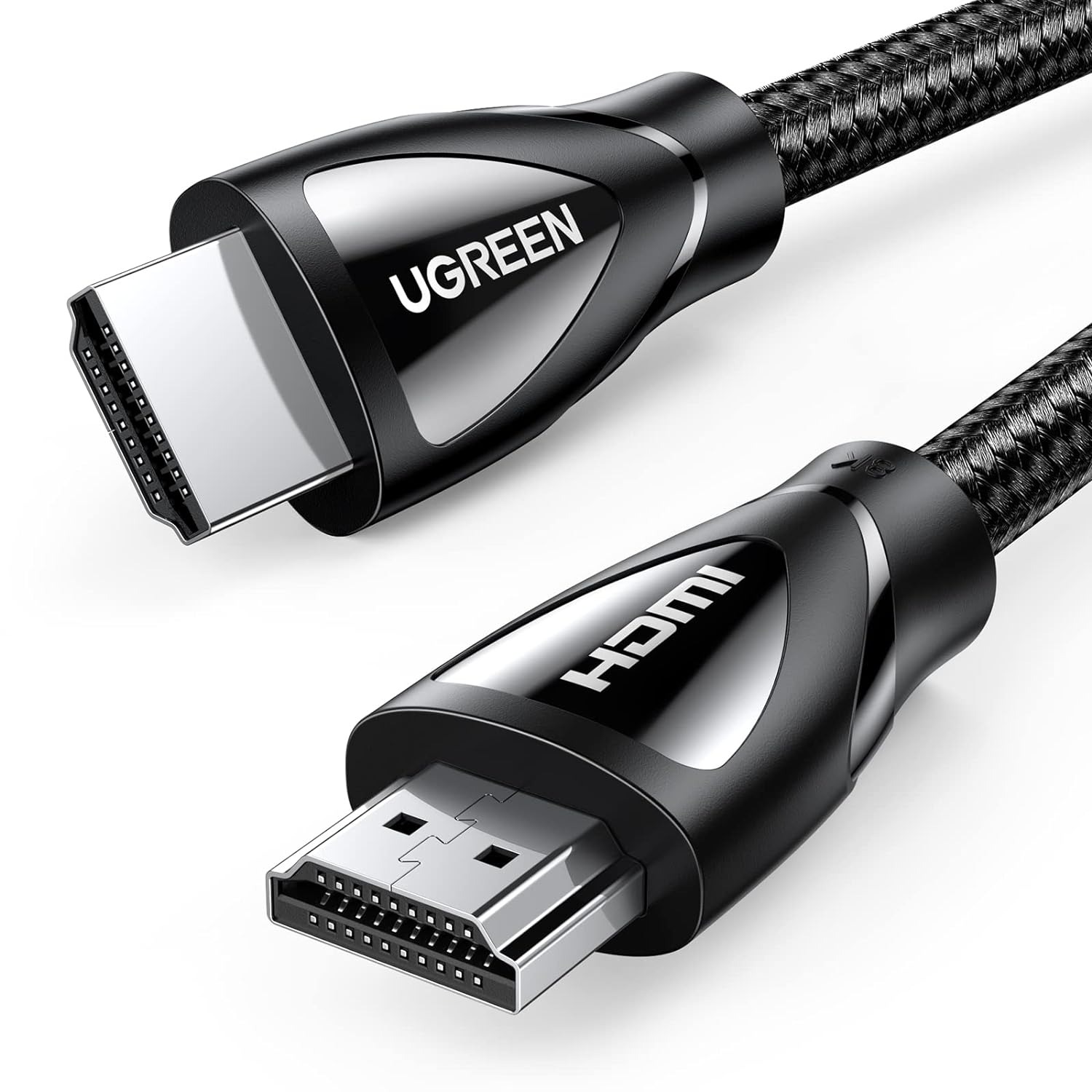 UGREEN 8K HDMI Cable Ultra HD High Speed 48Gbps HDMI 2.1 8K 60Hz Support Dynamic HDR, Dolby Vision, eARC, Compatible for Xbox One, Nintendo Switch, PS4 Pro, Samsung TV, Roku, Nylon Braided (6FT)