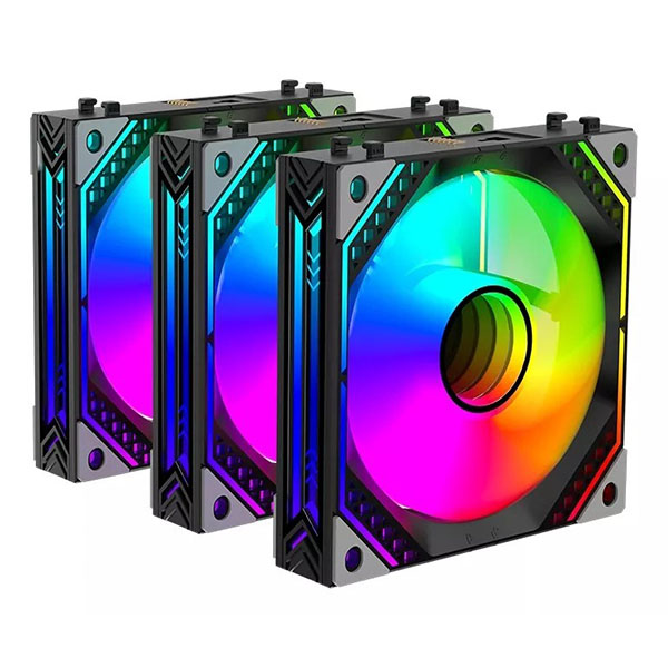ALSEYE MIRROR III 120mm 3in1 Interlocking Case Fan Kit (Black)