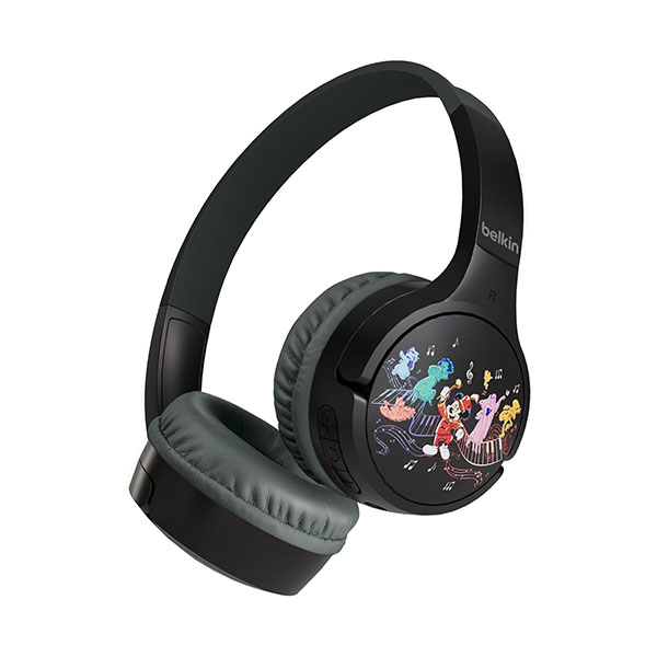 Belkin SOUNDFORM Mini AUD002qcRD-DY Children's Wireless Headphones Headset, Built-in Calling Microphone, Volume Limiting Function, Voice Chat, Microphone Included