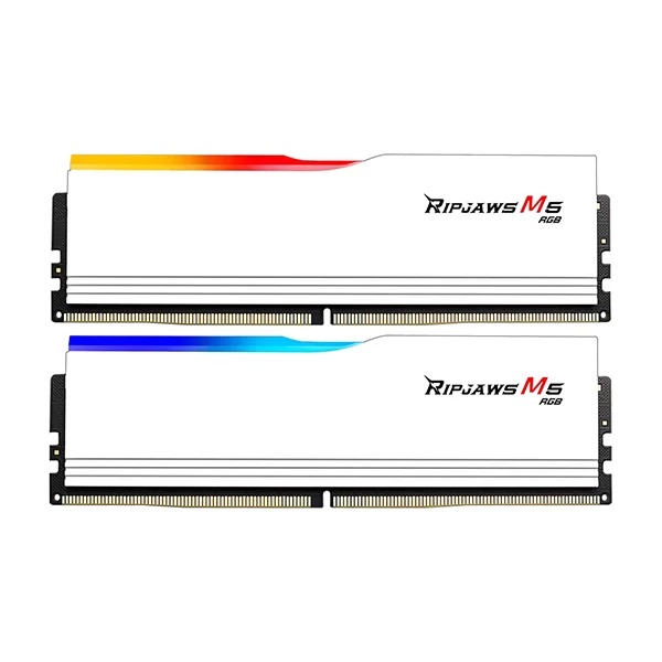 G.Skill Ripjaws M5 RGB 32GB (16GBx2) DDR5 6000MHz CL32 Desktop RAM (Matte White)