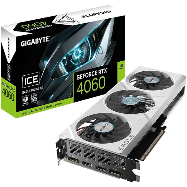 Gigabyte GeForce RTX 4060 EAGLE OC ICE 8G Graphics Card