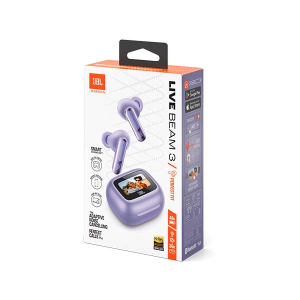 JBL イヤホン LIVE BEAM 3 PURPLE Buy JBL Live Beam 3 True Wireless Noise Cancelling Closed-Stick