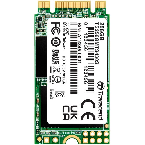 Transcend TS256GMTS430S 256gb sata iii 6gb/s mts430s 42 mm m.2 SSD