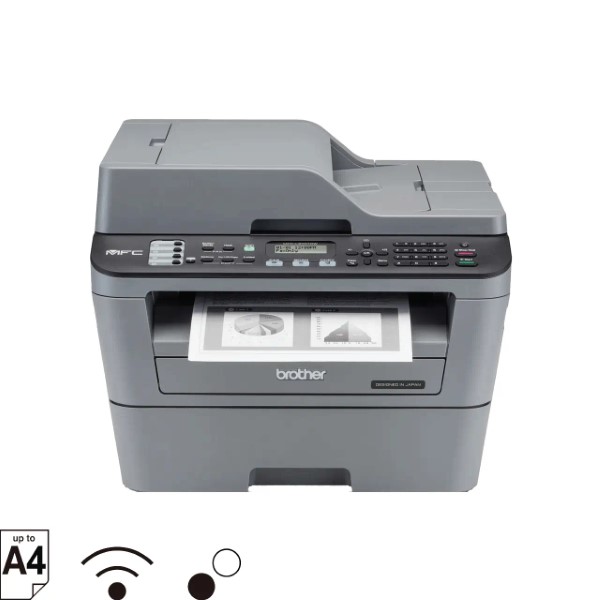 Brother MFC-L2701DW Multi-Function Monochrome Wi-Fi Laser Printer with Auto Duplex Printing