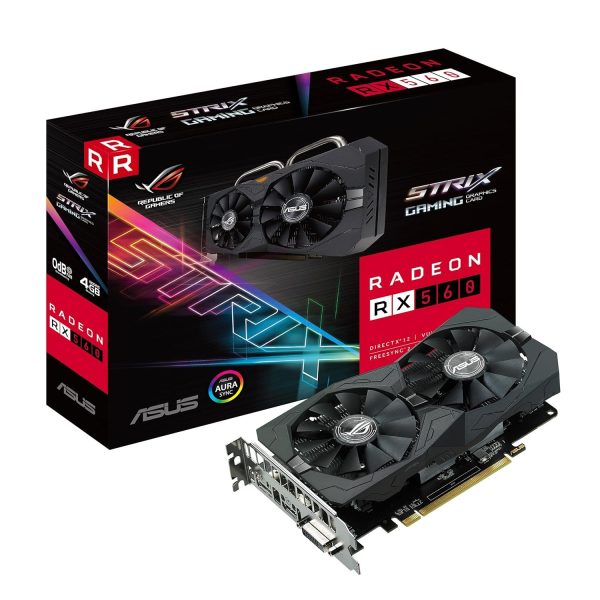 ASUS ROG Strix Radeon RX 560 16CU 4GB Gaming Graphics Card