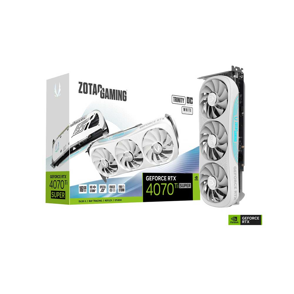 ZOTAC GAMING GeForce RTX 4070 Ti SUPER Trinity OC White Edition 16GB GDDR6X