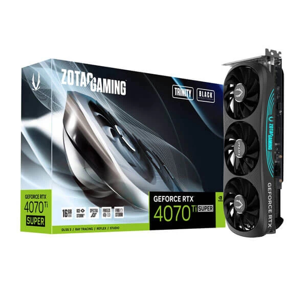 ZOTAC GAMING GeForce RTX 4070 Ti SUPER Trinity Black Edition 16GB GDDR6X