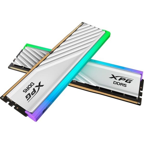 Adata XPG Lancer Blade RGB 64GB (32GBx2) DDR5 6000MHz CL30 Desktop Ram (White)