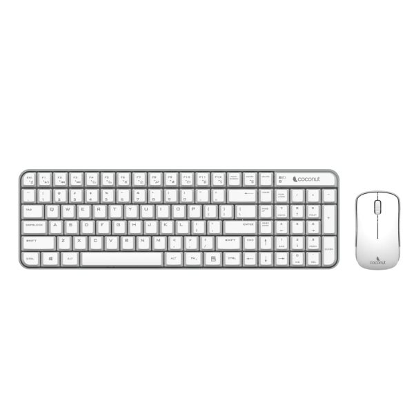 Coconut Desire 2.0 Wireless Compact Combo (White Grey)