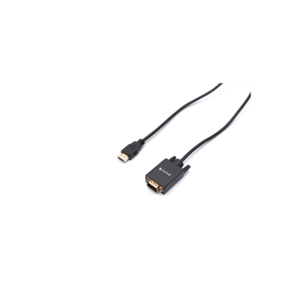 Coconut HDMI to VGA High Speed 4K HD Video Converter Gold Plated HDMI to VGA (Male to Female) for Computer, Laptop, Xbox, HDTV - Black