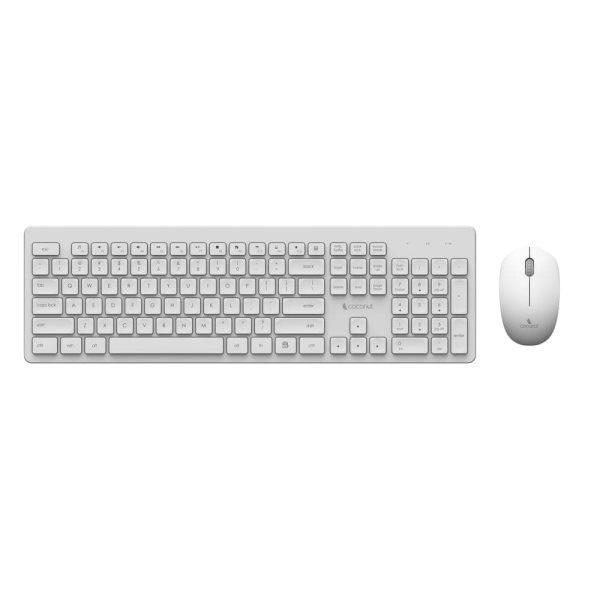 Coconut WKM11 Delight 2.4Ghz Wireless Keyboard & Mouse Combo (White)