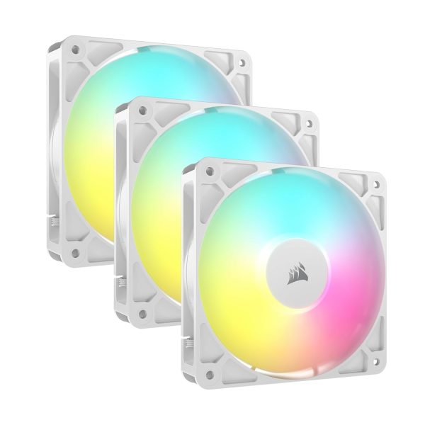 Corsair RS120 ARGB 120mm PWM Fans Triple Pack (White)