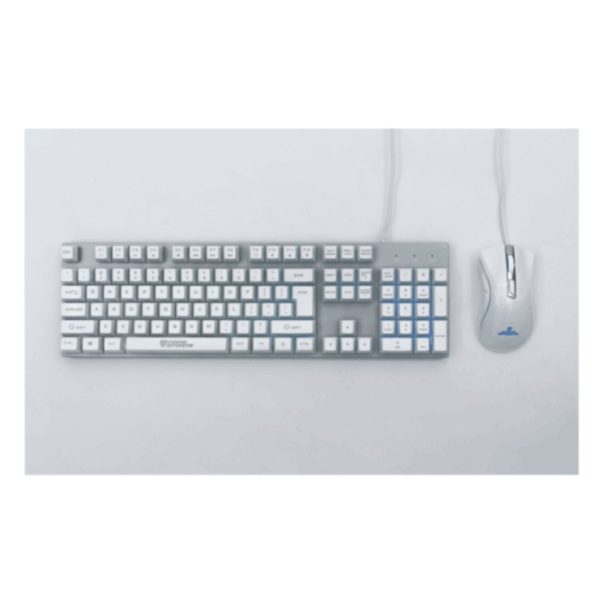 Coconut Krux Gaming Wired Keyboard Mouse Combo (White)