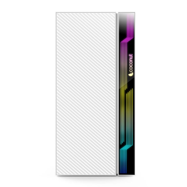 CoCoNut Cosmic mATX with SM45 Power Supply and RGB Strip - White